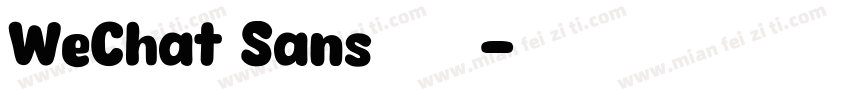 WeChat Sans数字免费下载字体转换